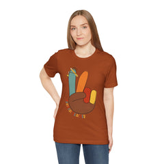Thankful Teacher T‑Shirt – Hand Turkey Teacher Appreciation Tee