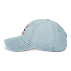 Embroidered Denim Hat - Fun Gift for Submarine Lovers, Casual Outfit Accessory, Summer Style, Unique Birthday Present, Classic Look