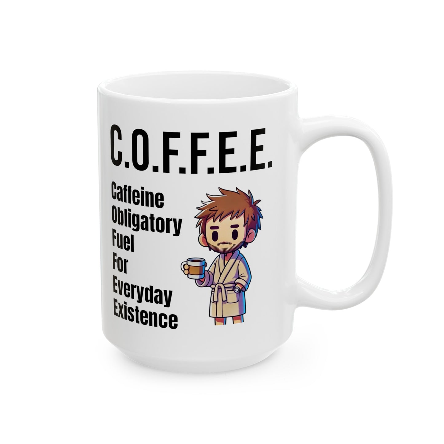 COFFEE Explained, Graphic Ceramic Mug, (11oz, 15oz)