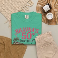 Bhavna Personalized 50th Birthday Girls Trip Savannah, Georgia T-Shirt