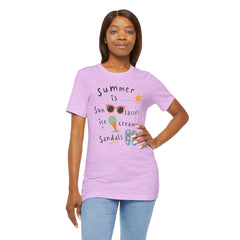 Summer Is — Graphic Tee (Sunglasses, Ice Cream & Sandals)