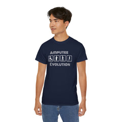 Amputee Evolution T-Shirt | Limb Loss Awareness Prosthetic Gift Unisex Tee