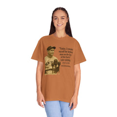 Lou Gehrig Quote Tee, Unisex Garment-Dyed T-Shirt, ALS Awareness Shirt, Vintage Baseball Top, Inspirational Graphic Tee