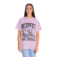 Alligator and Manatee Respect the Locals T-Shirt — Vintage Beach Vibes Graphic Tee