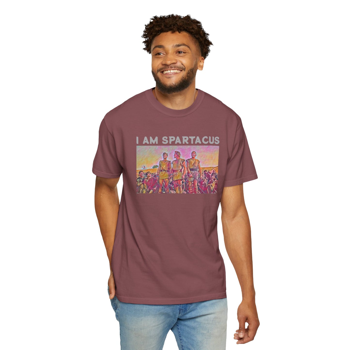 I AM SPARTACUS - Graphic Unisex Garment-Dyed T-shirt