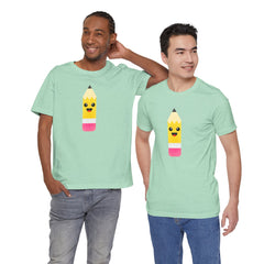 Emoji TEACHER PENCIL- Graphic Unisex Jersey Short Sleeve Tee