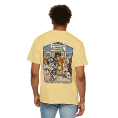 Back Graphic "Who Let the Dogs Out?" Baldwin Harbor Animal Hospital Cute Vet Clinic T Shirt