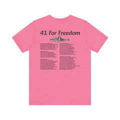 41 For Freedom FBM Fleet Ballistic Missile Submarine Unisex Jersey Short Sleeve Tee