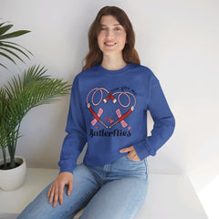 You Give Me Butterflies - Unisex Heavy Blend™ Crewneck Sweatshirt
