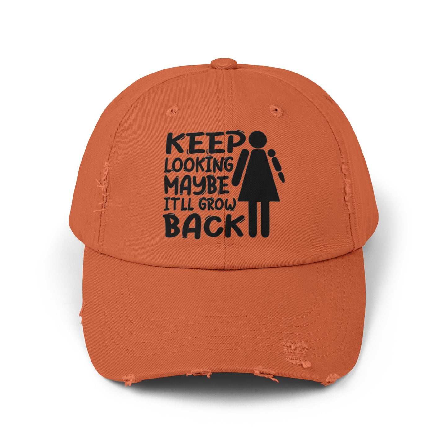 Amputee humor cap, Keep Looking Maybe It Waill Grow Back, distressed hat, amputee awareness gift, funny gift, recovery encouragement gift