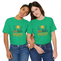 100 Days of School Brighter Teacher Appreciation T-Shirt