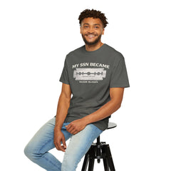 My SSN Became Razor Blades Graphic Vintage Submarine Veteran Tee