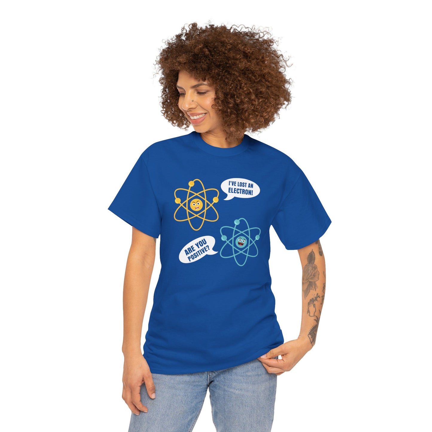 I've Lost An Electron Funny Science Graphic - Unisex Heavy Cotton Tee