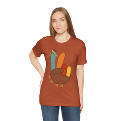 Thankful Teacher T‑Shirt – Hand Turkey Teacher Appreciation Tee