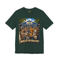 Who Let the Dogs Out? Baldwin Harbor Animal Hospital Graphic Dog Rescue T‑Shirt