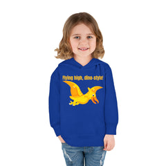 Flying high, dino-style! - Toddler Pullover Fleece Hoodie