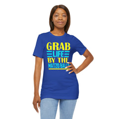 Funny Passover Grab Life By The Matzo Balls Quote T Shirt