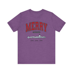 Big MERRY CHRISTMAS Submarine Brotherhood -Unisex Jersey Short Sleeve Tee
