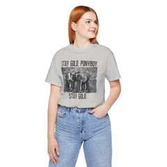 The Outsiders Shirt, Front and Back Images, Greasers Characters Shirt, Unisex Jersey Short Sleeve Tee