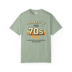 70s Retro Tee – "Property of the 70s 1976" Vintage Graphic T-Shirt