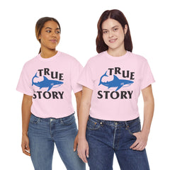 Amputee Humor Shark Attack  - Unisex Heavy Cotton Tee