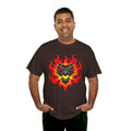 Flaming Fire Dragon - Graphic Unisex Heavy Cotton Tee