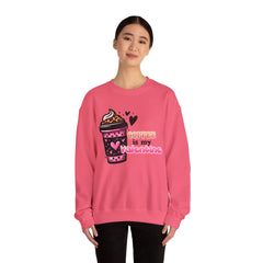 Woman's Coffee Is My Valentine - Unisex Heavy Blend™ Crewneck Sweatshirt