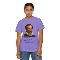 Kepler Coffee Quote T-Shirt — Astronomy Nerd Vintage Portrait Tee