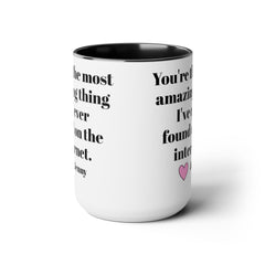 PERSONALIZED LOVE 15oz Accent  Mug