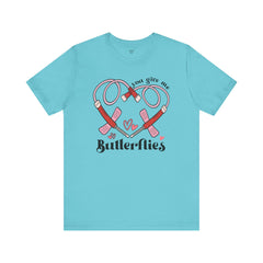Phlebotomist Heart Butterflies Tee