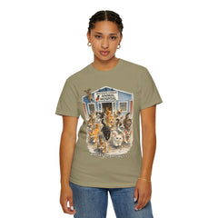 Front Graphic "Who Let the Cats Out?" Baldwin Harbor Animal Hospital Cute Vet Clinic T Shirt