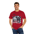 UFO Meets Cowboy Unisex Garment Shirt -Dyed  T Shirt