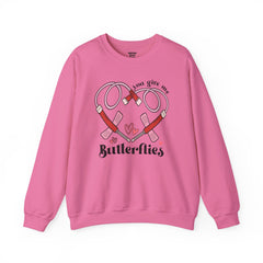 You Give Me Butterflies - Unisex Heavy Blend™ Crewneck Sweatshirt