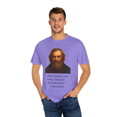 Historical Galileo Galilei Portrait Quote T‑Shirt — "I didn't mean to start drama. I just said the Earth moves."
