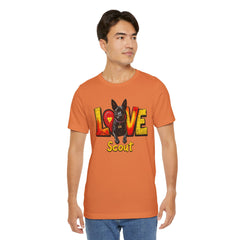 Personalized Love Your Dog T-Shirt — Designed with your dogs name and picture Graphic Tee