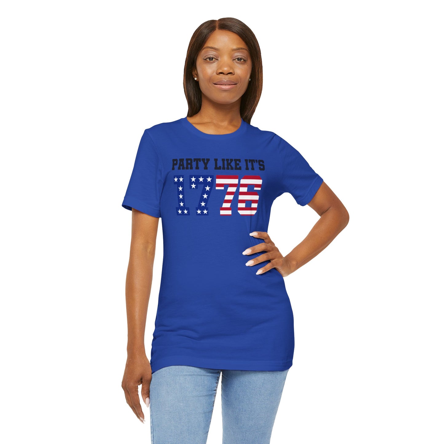 Party Like Its 1776, Graphic Unisex Jersey Short Sleeve Tee