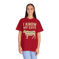 Funny Cow Cuts Unisex T-Shirt - Gift for Meat Lovers, BBQ Parties
