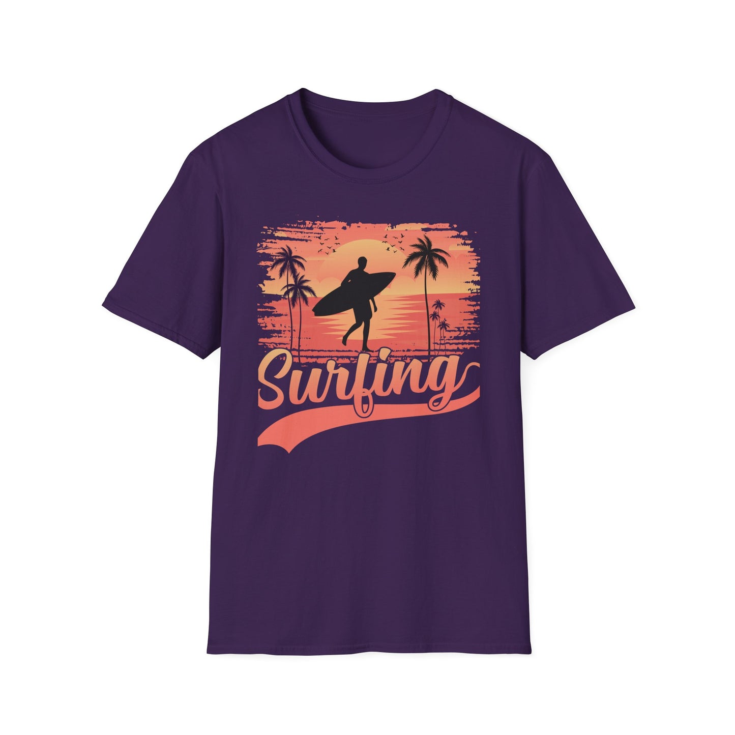 Surfing Unisex Softstyle Graphic T-Shirt