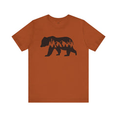 Nature-Inspired Bear Graphic Tee, Outdoor Adventure Shirt, Wilderness Apparel, Hiking Gift, Unisex Nature T-Shirt