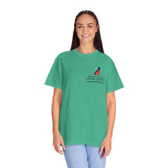 Lauren McGowan Front Logo Back Graphic Baldwin Harbor Animal Hospital "Who Let the Dogs Out?" Tee