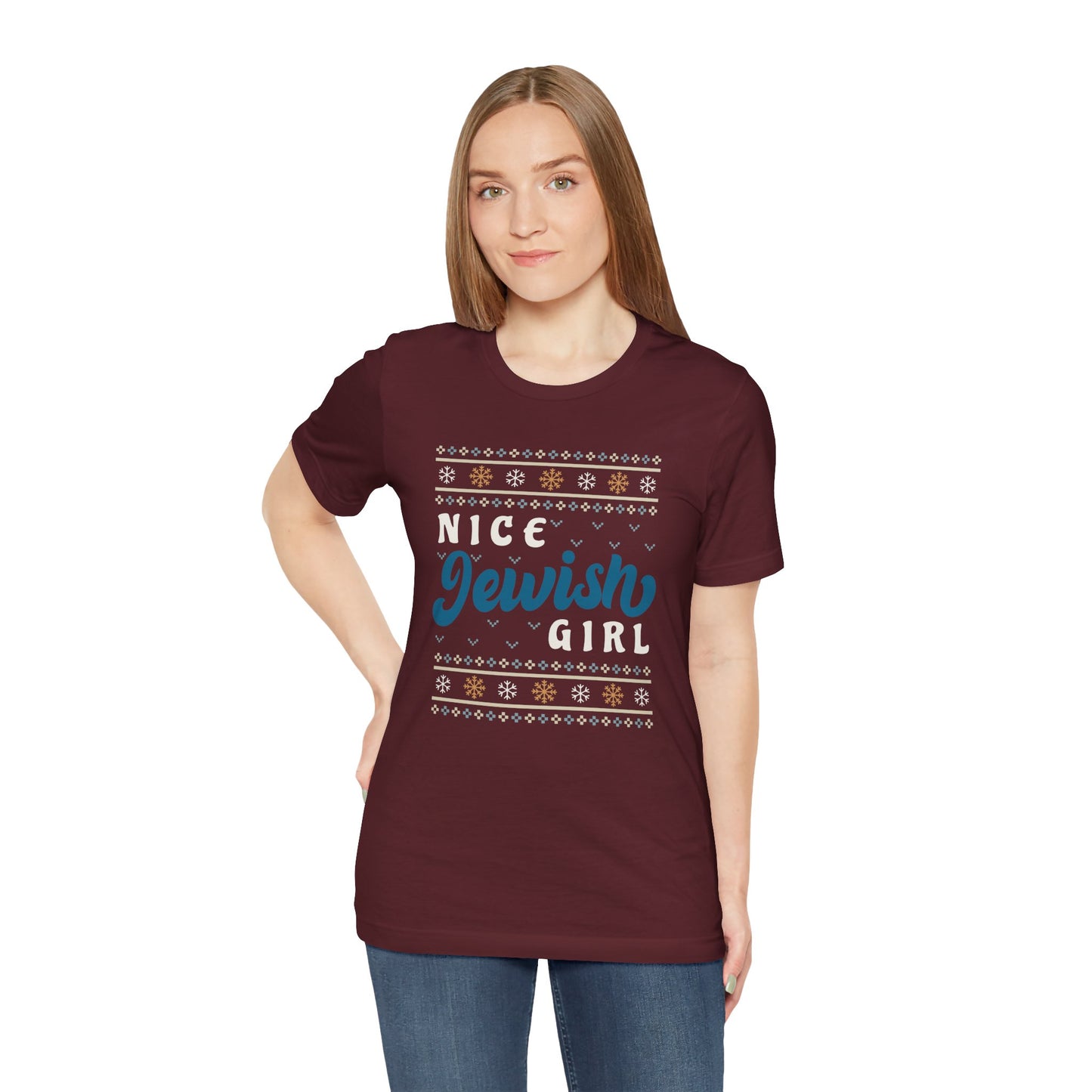 NICE JEWISH GIRL - Unisex Jersey Short Sleeve Tee