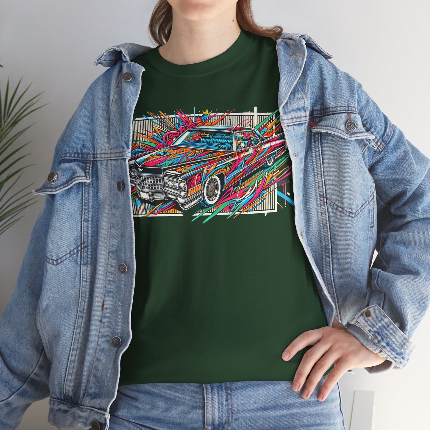 Graffiti Mania Cadillac Eldorado Graphic - Unisex Heavy Cotton Tee