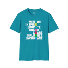 How Do You Spell TEACHER,Unisex T Shirt,Mentor,Inspire,Educate,Coach.Share,Influence,Encourage,Educator apparel,School wear,Teacher apparel
