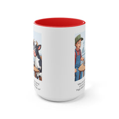 COW TIPPING Awareness - Accent Mugs | Cow Tipping Is Real, Bovine Humor. Gift For Him, Gift For Her, Farm Humor, Cow Fan Gift, Farm Animal