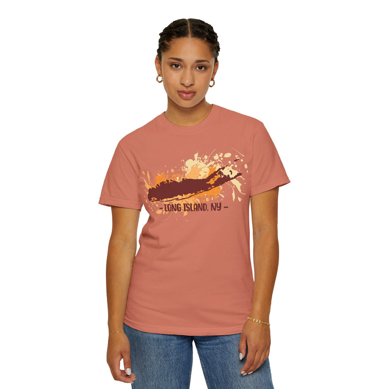 Long Island NY Comfort Colors Garment-Dyed T-shirt with Long Island Ice Tea Cocktail Recipe on Back