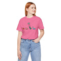 UFO and Dinosaurs Retro Unisex Jersey Short Sleeve Tee