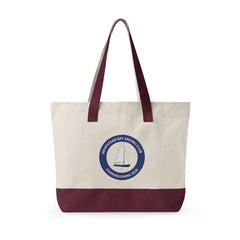 Hempstead Bay Sailing Club Commencement 2026 Canvas Tote Bag — Nautical Sailboat Club Zippered Tote