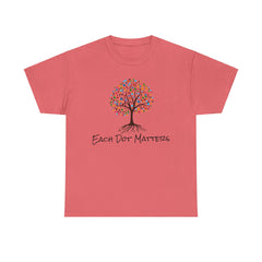 EACH DOT MATTERS Tree Unisex Heavy Cotton Tee / International Dot Day / Happy Dot Day / Teachers / Children / Elementary School