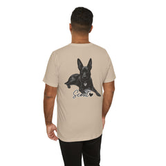 Dog Dad T-Shirt — Personalized Your Dog Image  Tee (Custom Name)