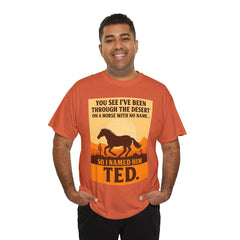 Desert Adventure Tee, Funny Horse Song T-Shirt, Gift for Horse Lovers, Unisex Cotton Tee for All Occasions, Unique Quote Shirt